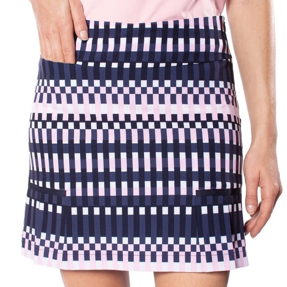 NWT Golftini Women’s Balance Performance Skort in Pink/Blue in size 14